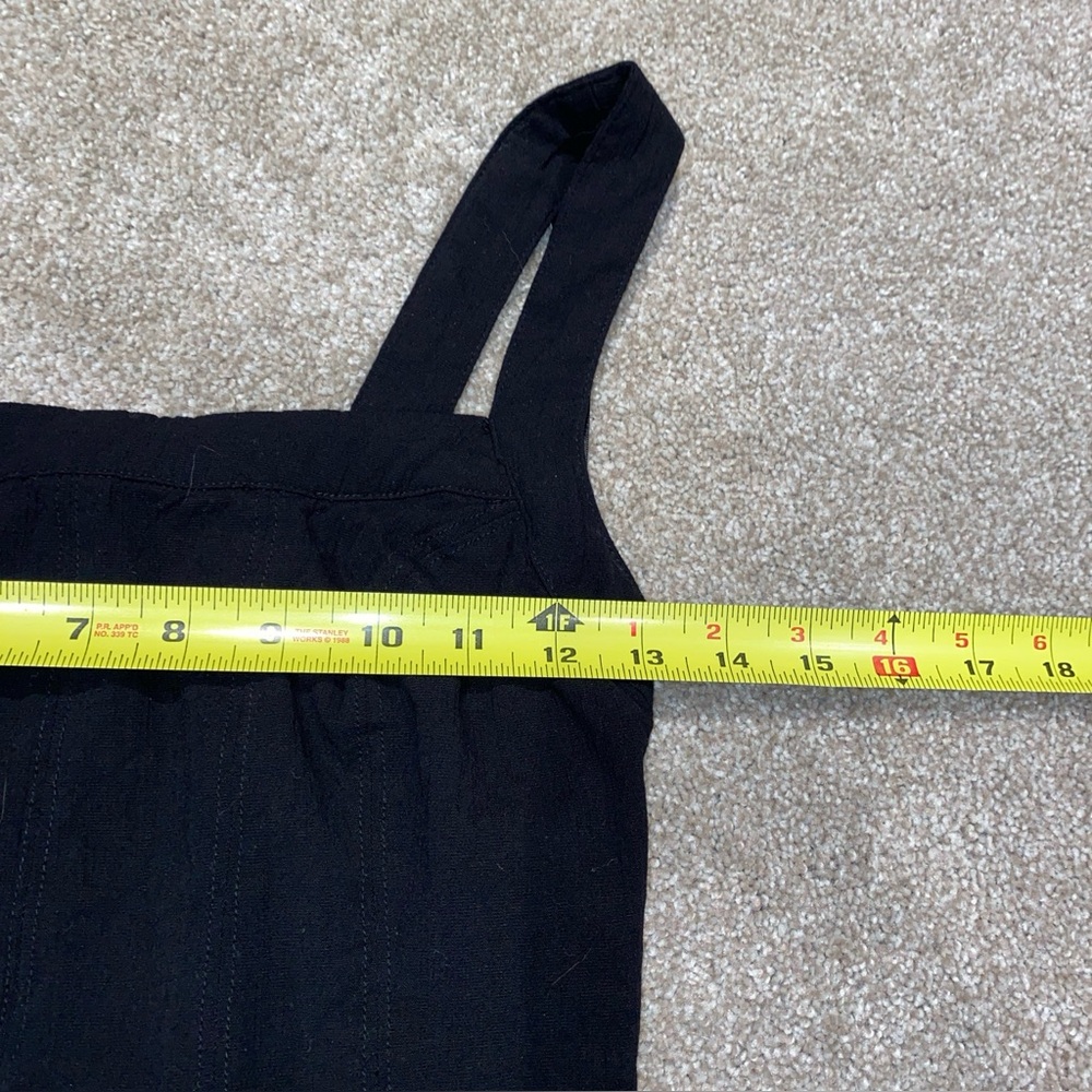 Free People‎ Black Scarlett Cropped Tank Top Size M - Picture 7 of 9